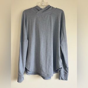 REI Sahara Shade Hoodie Heather Blue Long-Sleeve Top. Size 1X.